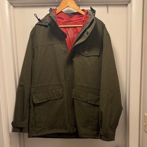 LL Bean Large Men’s Olive Green Jacket